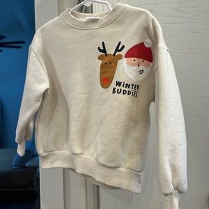 Zara kids Holiday sweatshirt size 3-4 yrs